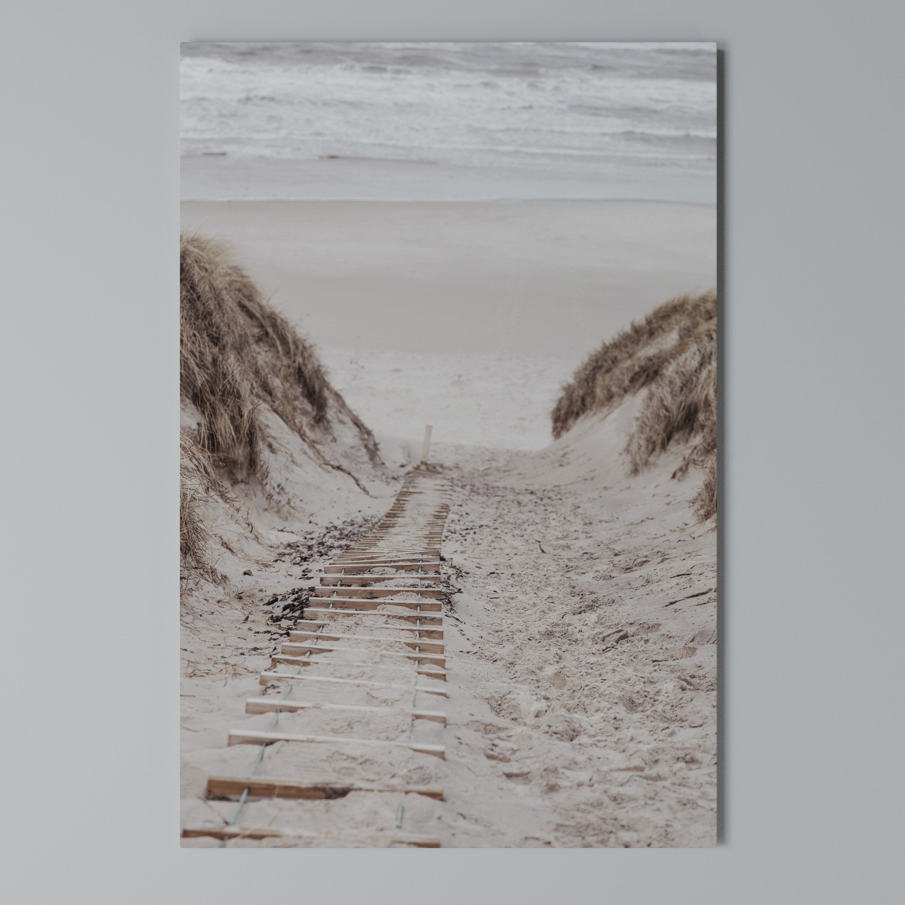HIDDEN COASTLINE TREK Vertical Canvas Print