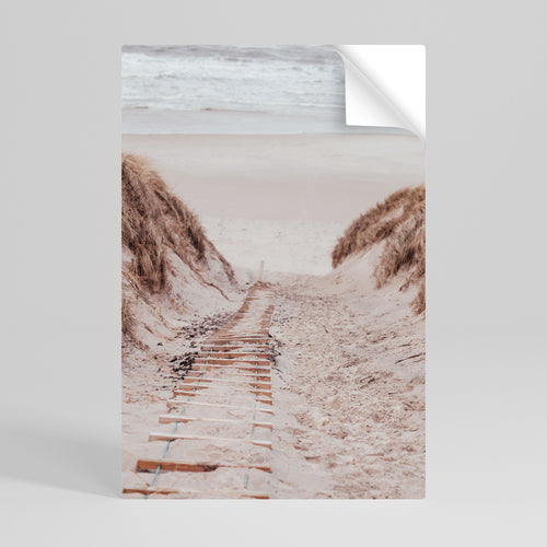 HIDDEN COASTLINE TREK Selbstklebendes Poster - Hochformat