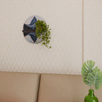 MEMORY OF MATTERHORN Oval Art Shelf In Black Finish