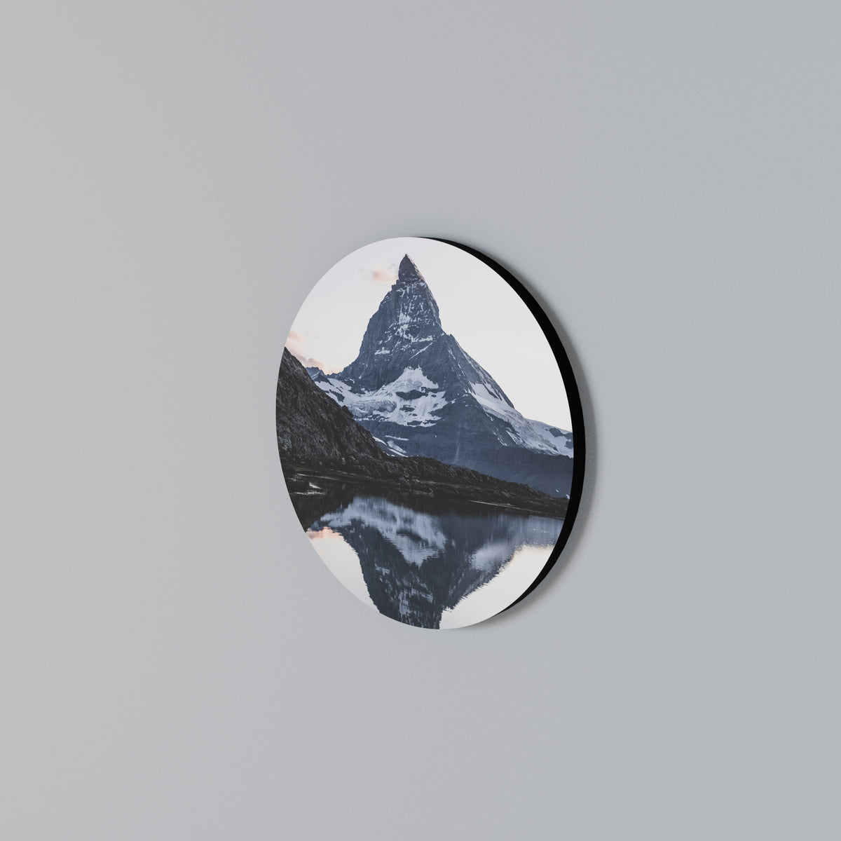 MEMORY OF MATTERHORN Rundes Wandbild