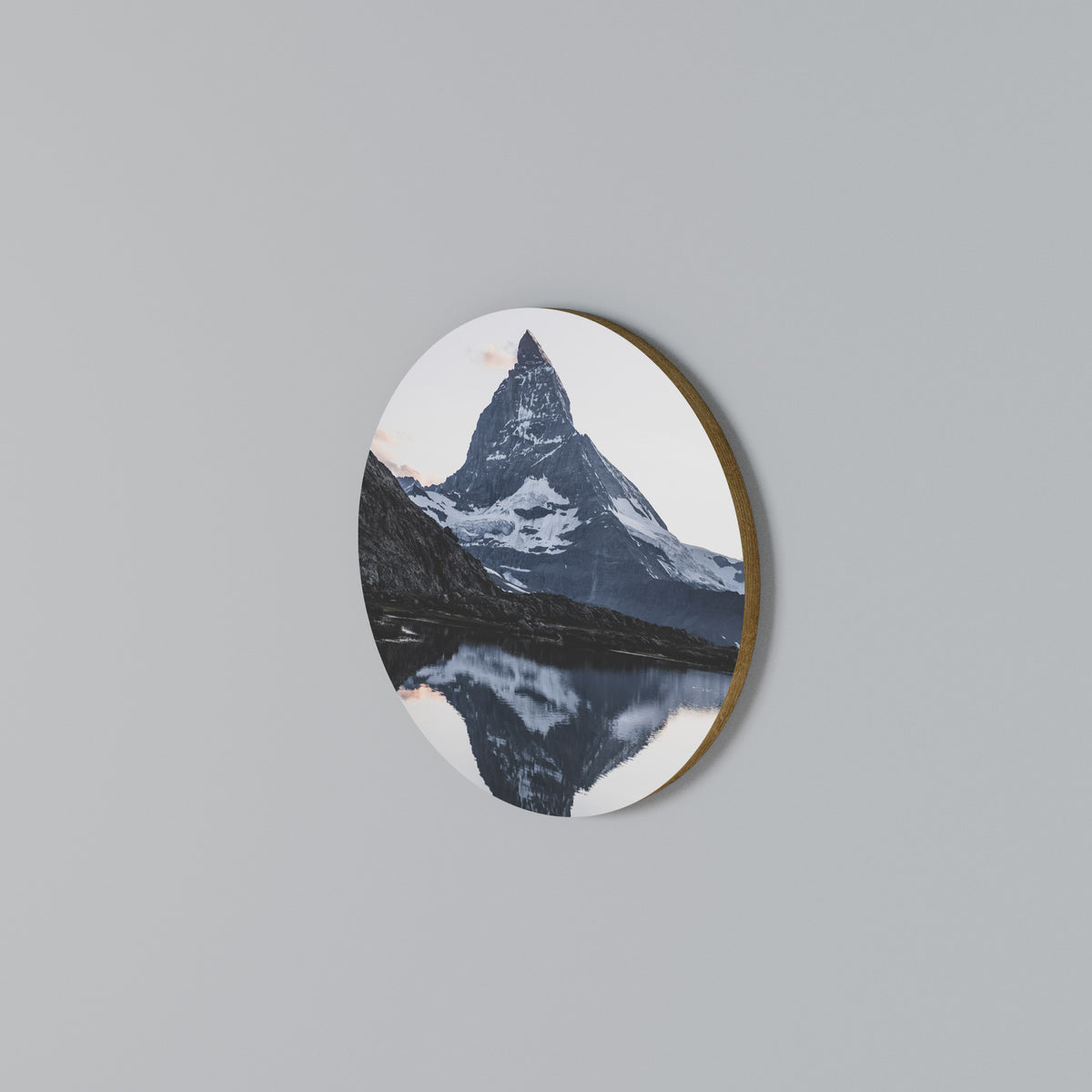 MEMORY OF MATTERHORN Rundes Wandbild