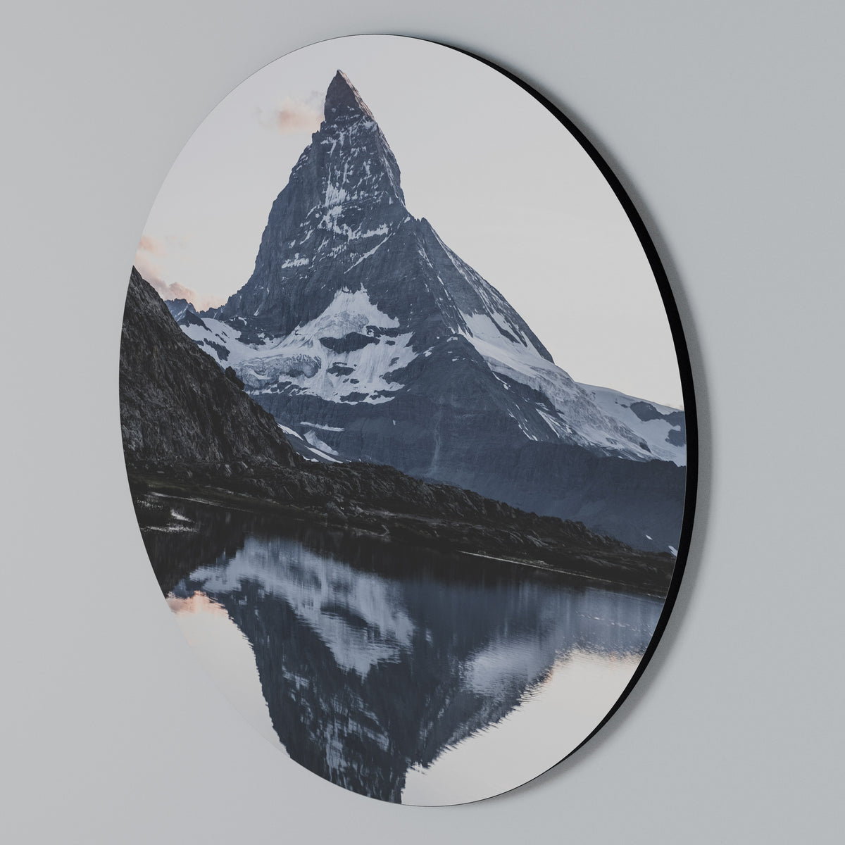 MEMORY OF MATTERHORN Rundes Wandbild