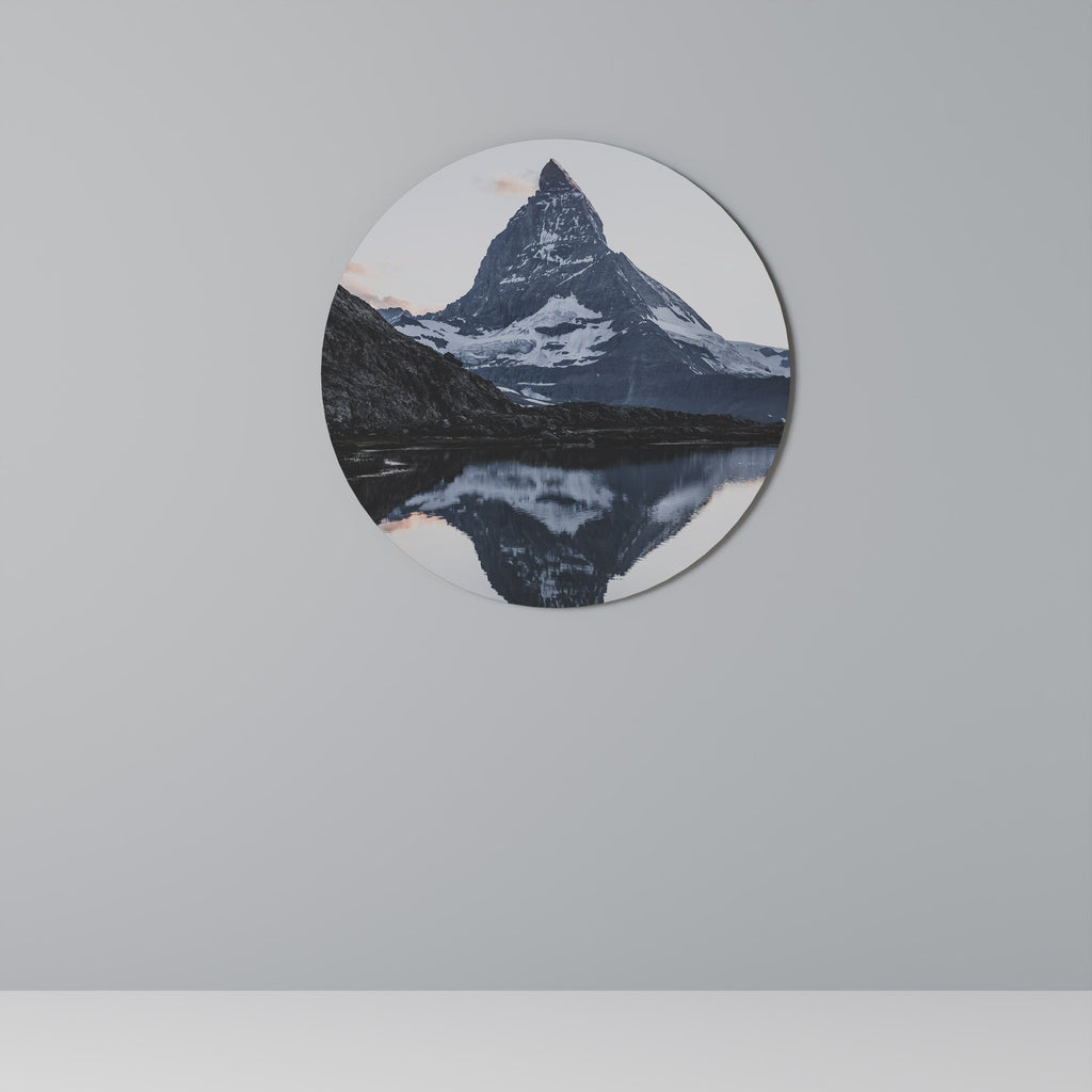 MEMORY OF MATTERHORN Runde Wanddekoration Ø 69 cm