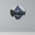 MEMORY OF MATTERHORN Runde Wanddekoration Ø 69 cm