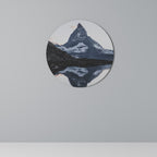 MEMORY OF MATTERHORN Runde Wanddekoration Ø 69 cm