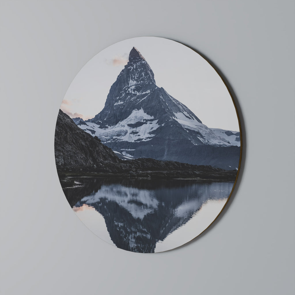 MEMORY OF MATTERHORN Runde Wanddekoration Ø 69 cm