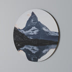 MEMORY OF MATTERHORN Runde Wanddekoration Ø 69 cm