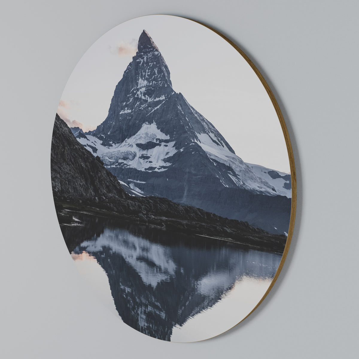 MEMORY OF MATTERHORN Rundes Wandbild