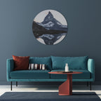 MEMORY OF MATTERHORN Runde Wanddekoration Ø 69 cm