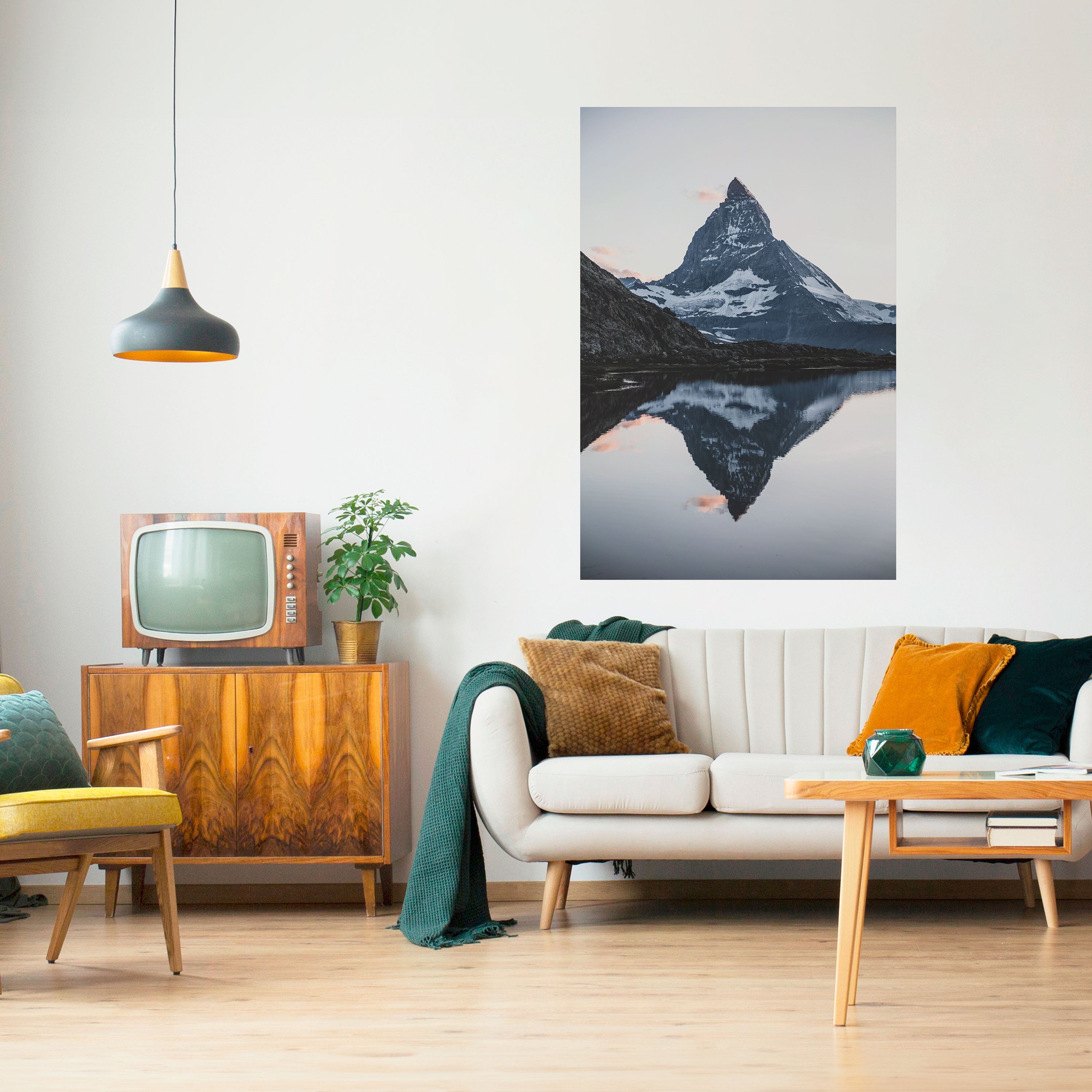 MEMORY OF MATTERHORN Vertikales Poster zum Abziehen und Aufkleben