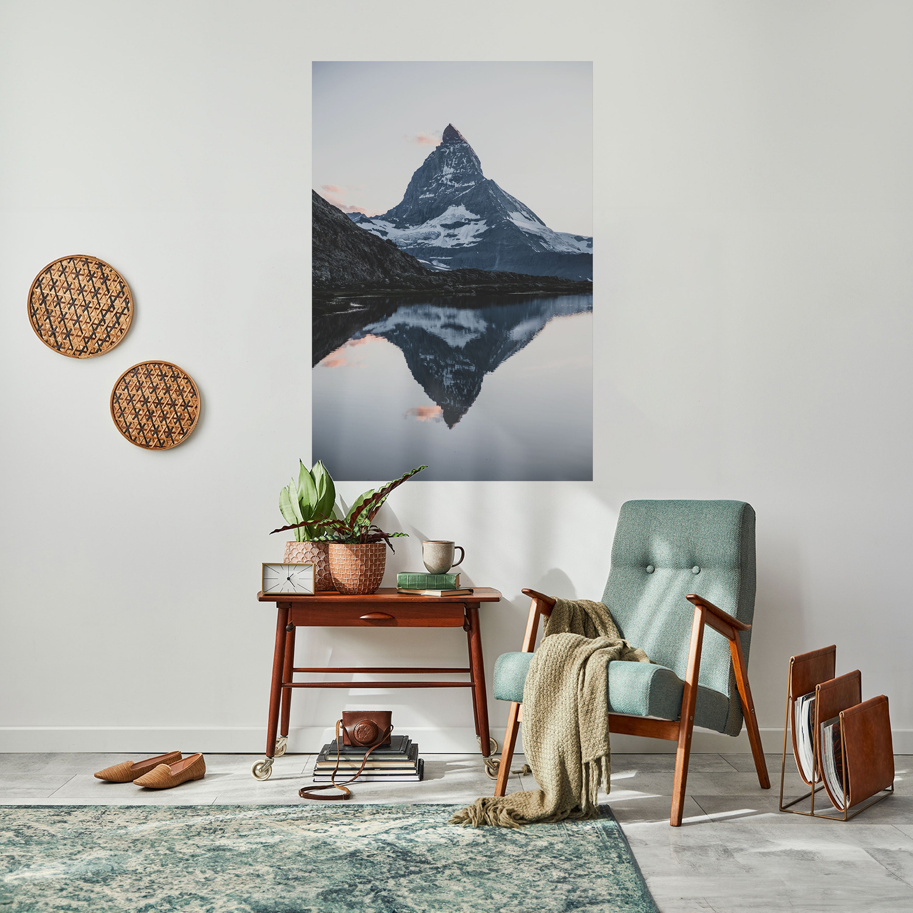 MEMORY OF MATTERHORN Vertikales Poster zum Abziehen und Aufkleben