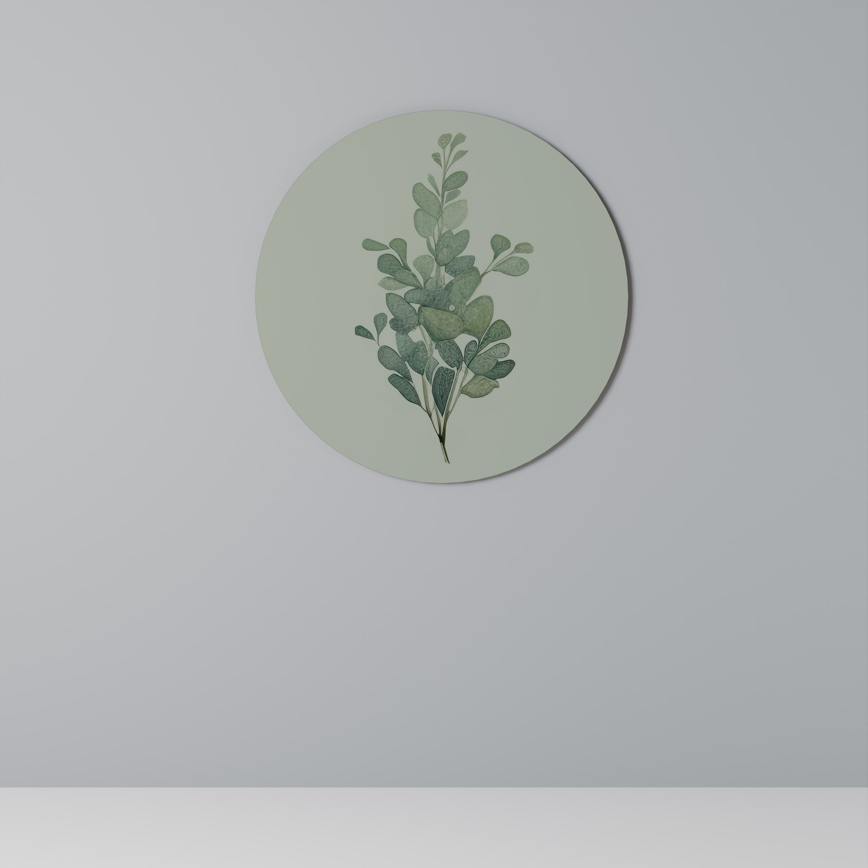 EUCALYPTUS TWIG Runde Wanddekoration Ø 69 cm