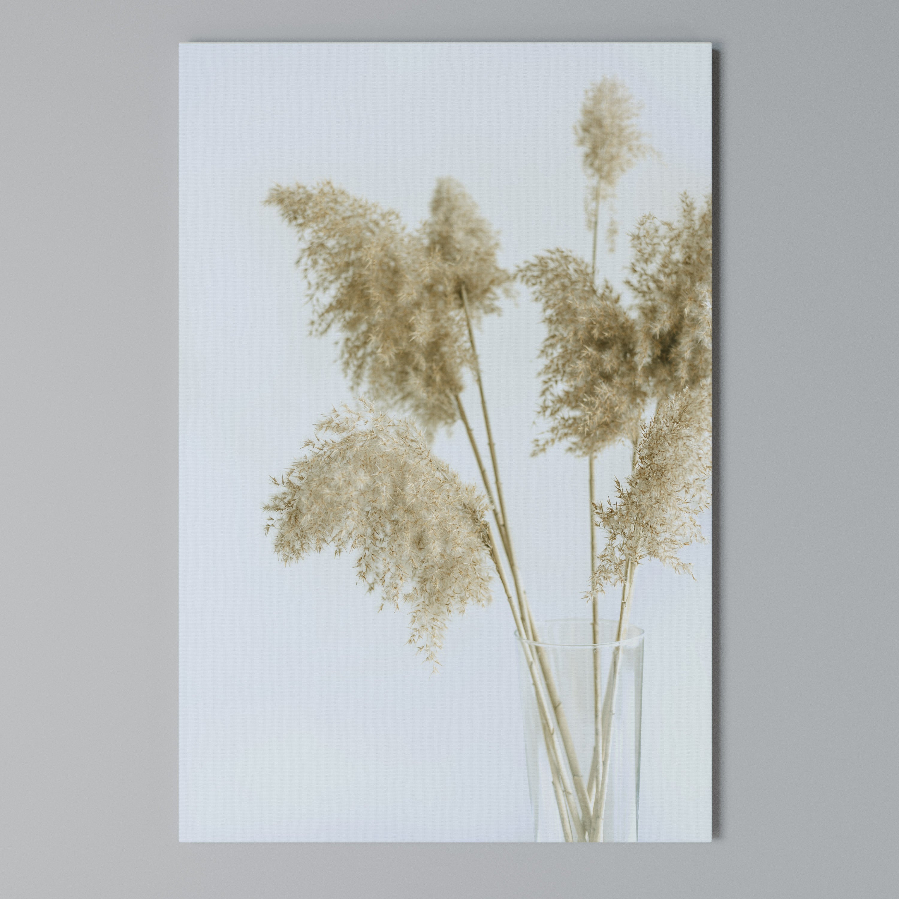 ELEGANT GRASSY SERENITY Vertical Canvas Print