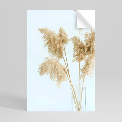 ELEGANT GRASSY SERENITY Selbstklebendes Poster - Hochformat