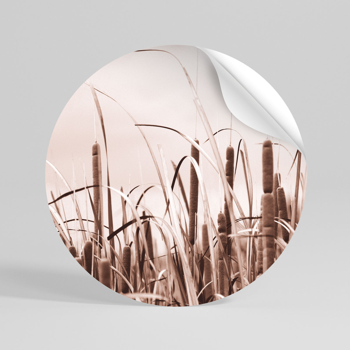 SERENITY IN SIMPLICITY Runder Wandsticker zum Abziehen und Aufkleben