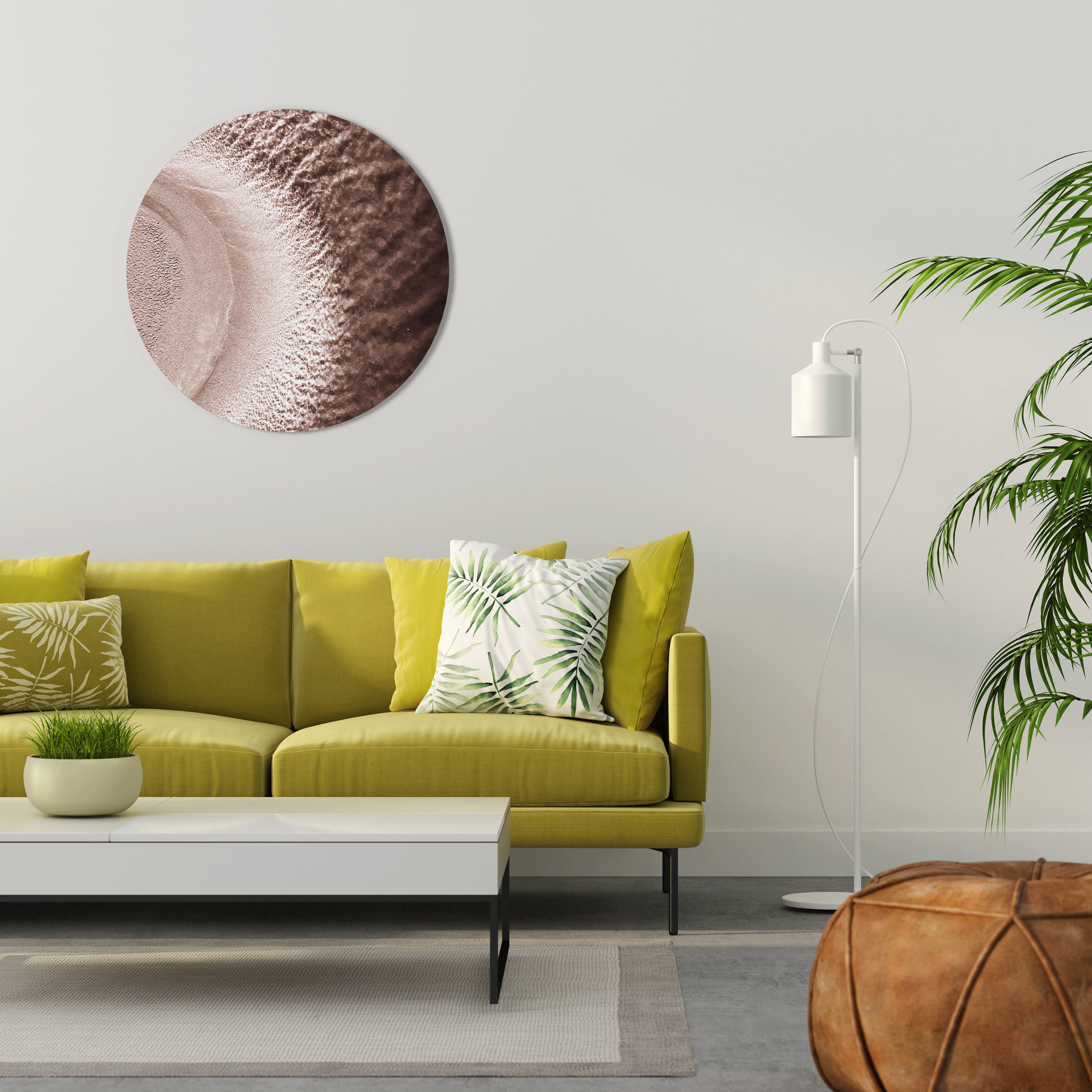 HARMONY IN HUES Runde Wanddekoration Ø 69 cm