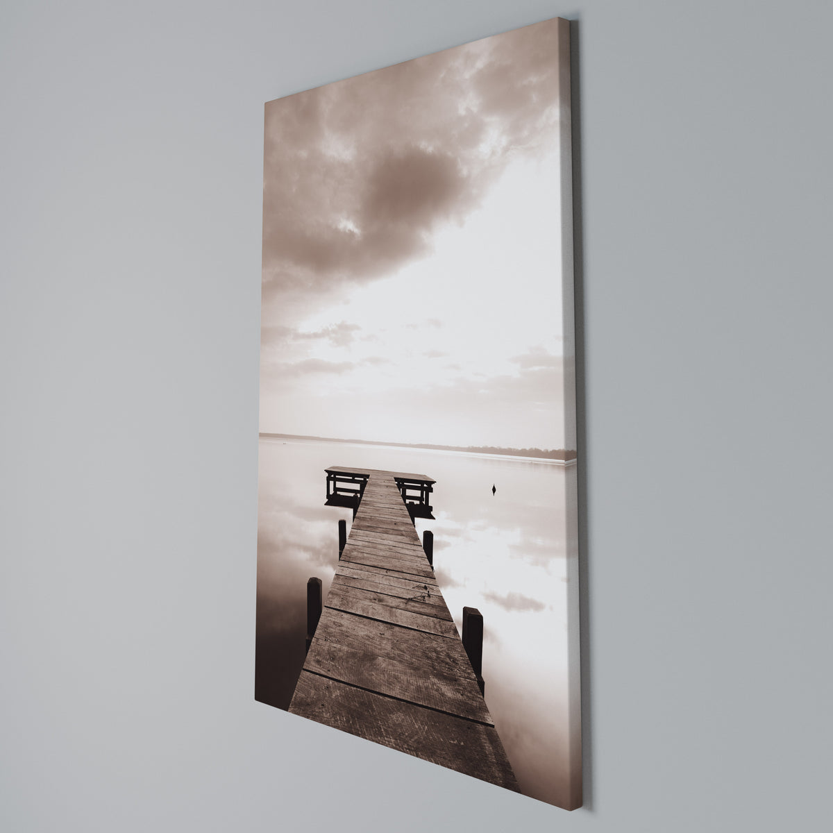 ECHOES OF STILLNESS Vertical Canvas Print