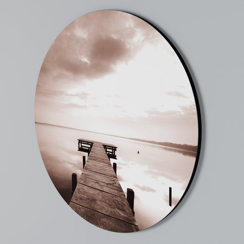 ECHOES OF STILLNESS Rundes Wandbild