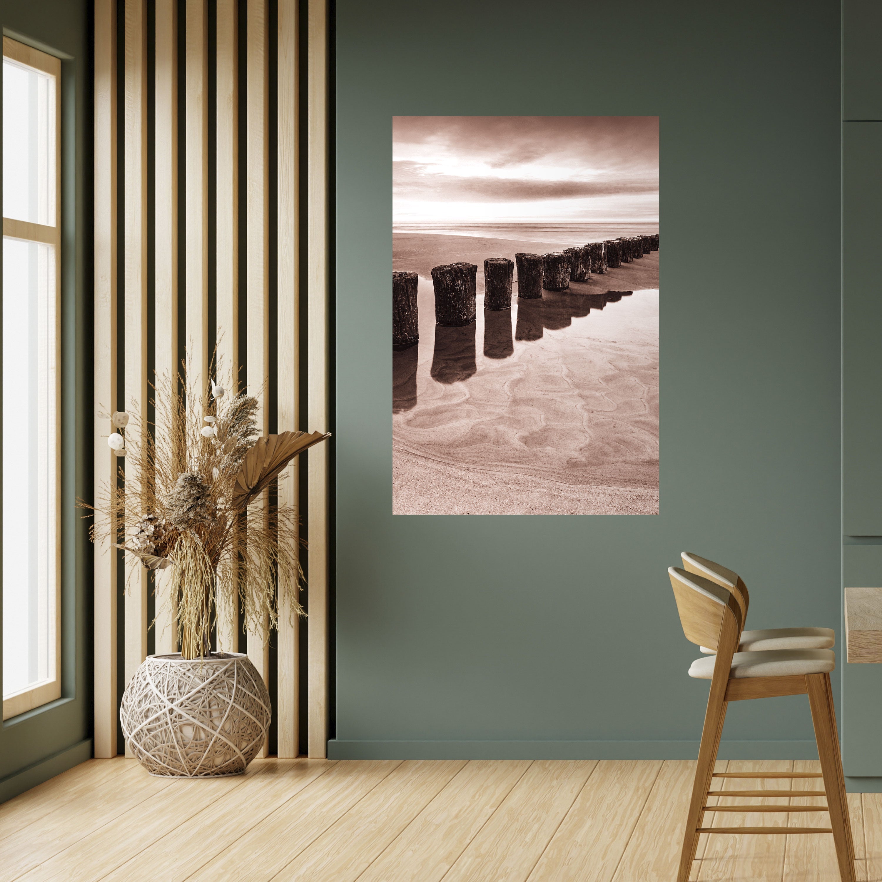 SERENE SHORELINE SEQUENCE Vertikales Poster zum Abziehen und Aufkleben