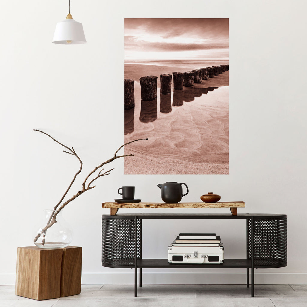 SERENE SHORELINE SEQUENCE Vertikales Poster zum Abziehen und Aufkleben