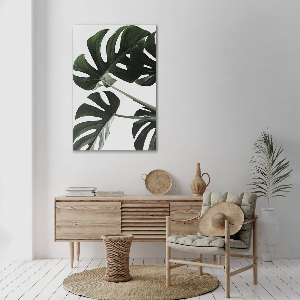 FOLIAGE FUSION Vertical Canvas Print