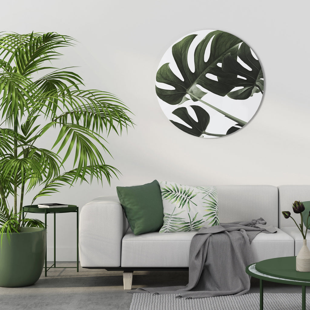 FOLIAGE FUSION Runde Wanddekoration Ø 69 cm