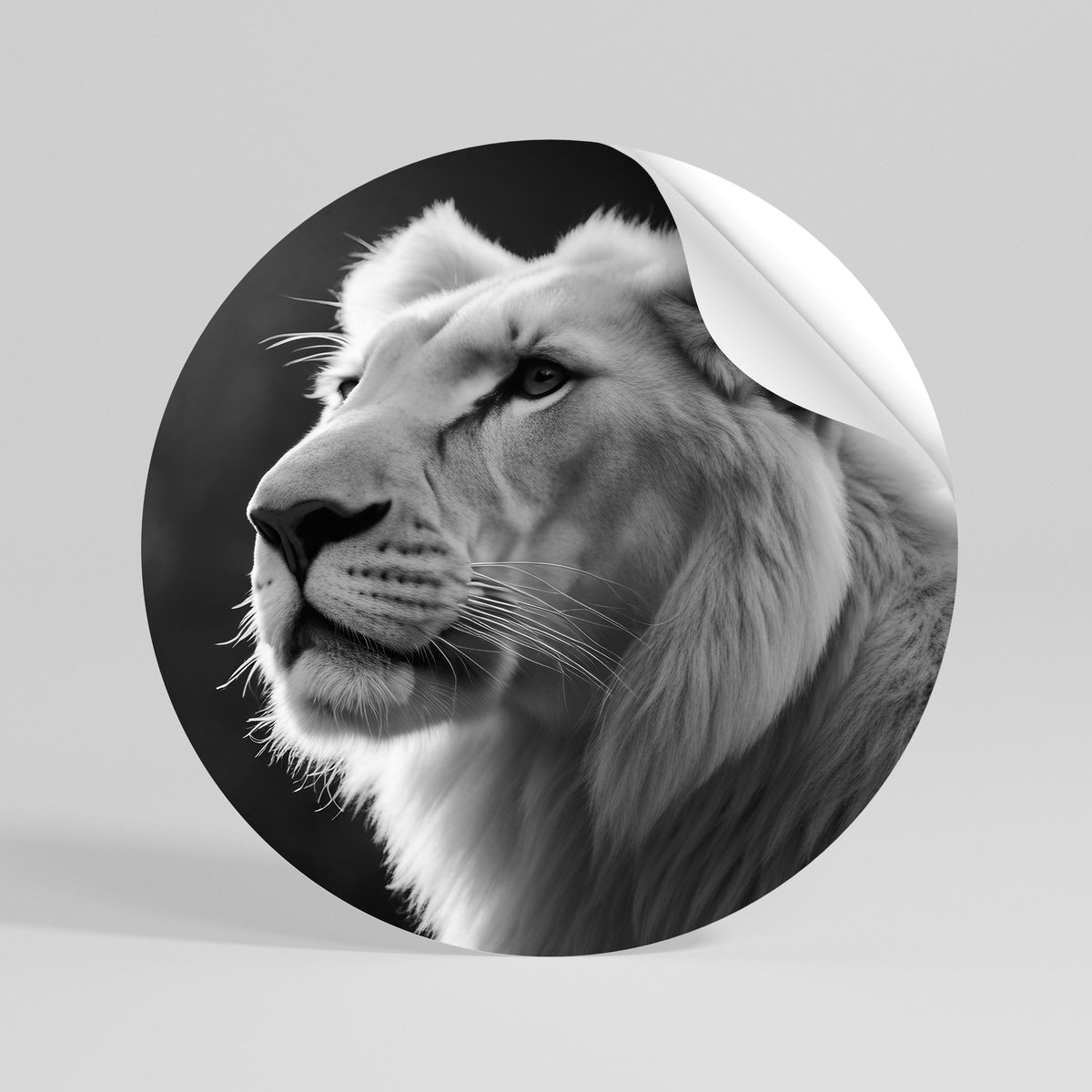 WHISPERS OF MAJESTY Runder Wandsticker zum Abziehen und Aufkleben