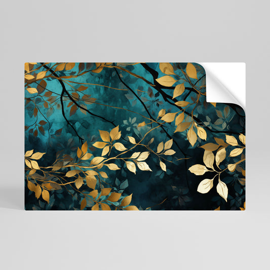 LUSH TURQUOISE Selbstklebendes Horizontal-Poster