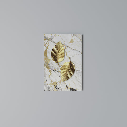 MARBLE MEETS NATURE Vertical Canvas Print