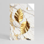 MARBLE MEETS NATURE Selbstklebendes Poster - Hochformat