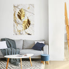 MARBLE MEETS NATURE Selbstklebendes Poster - Hochformat