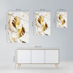 MARBLE MEETS NATURE Selbstklebendes Poster - Hochformat