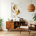 MARBLE MEETS NATURE Selbstklebendes Poster - Hochformat