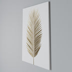 GOLDEN PALM ELEGANCE Vertical Canvas Print