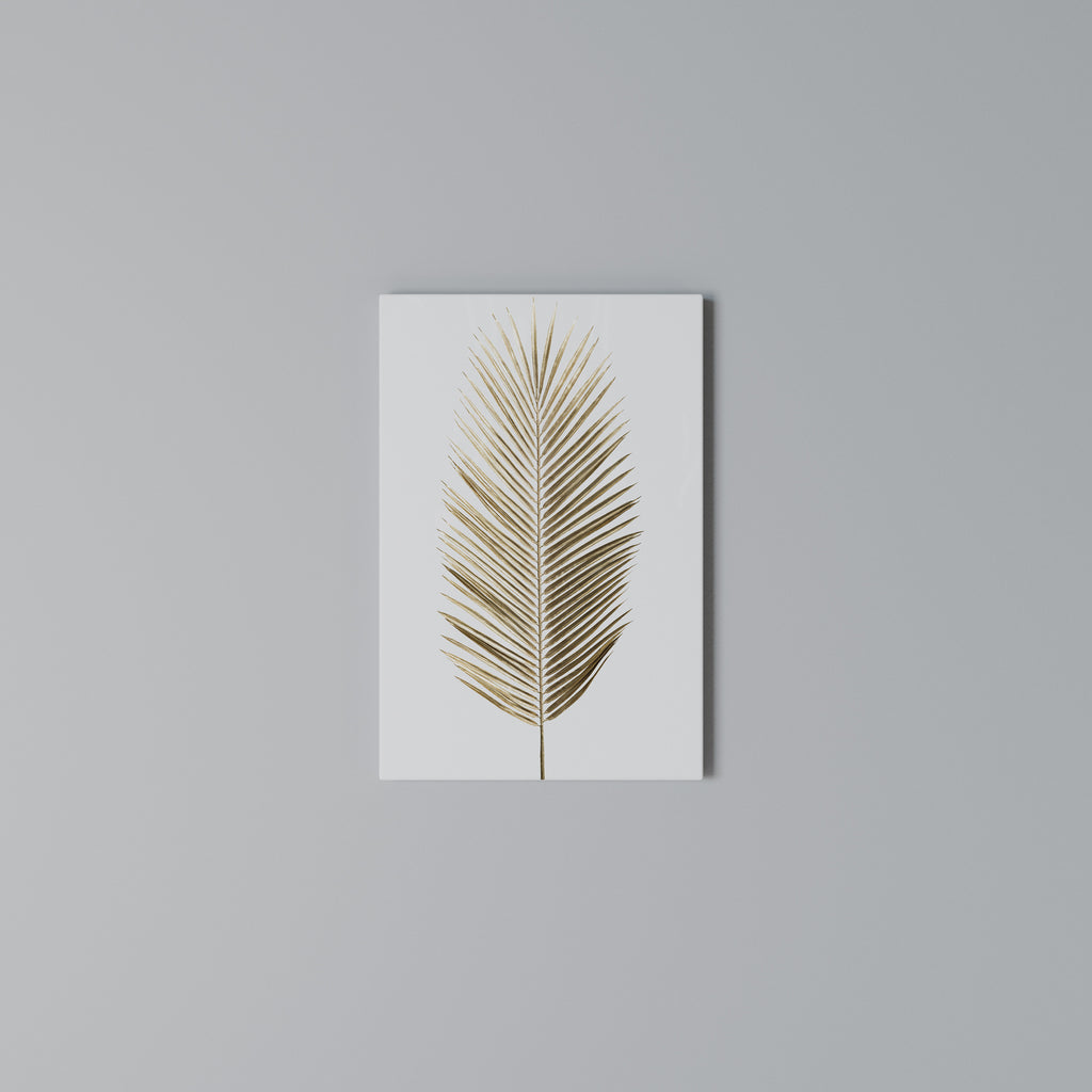 GOLDEN PALM ELEGANCE Vertical Canvas Print