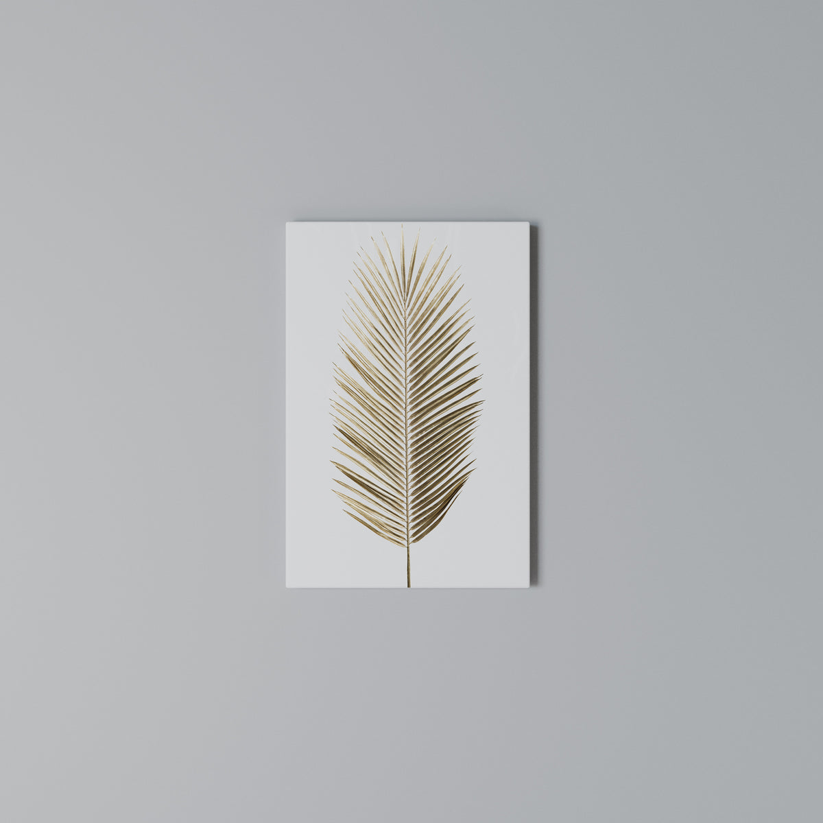 GOLDEN PALM ELEGANCE Vertical Canvas Print