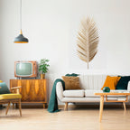 GOLDEN PALM ELEGANCE Selbstklebendes Poster - Hochformat