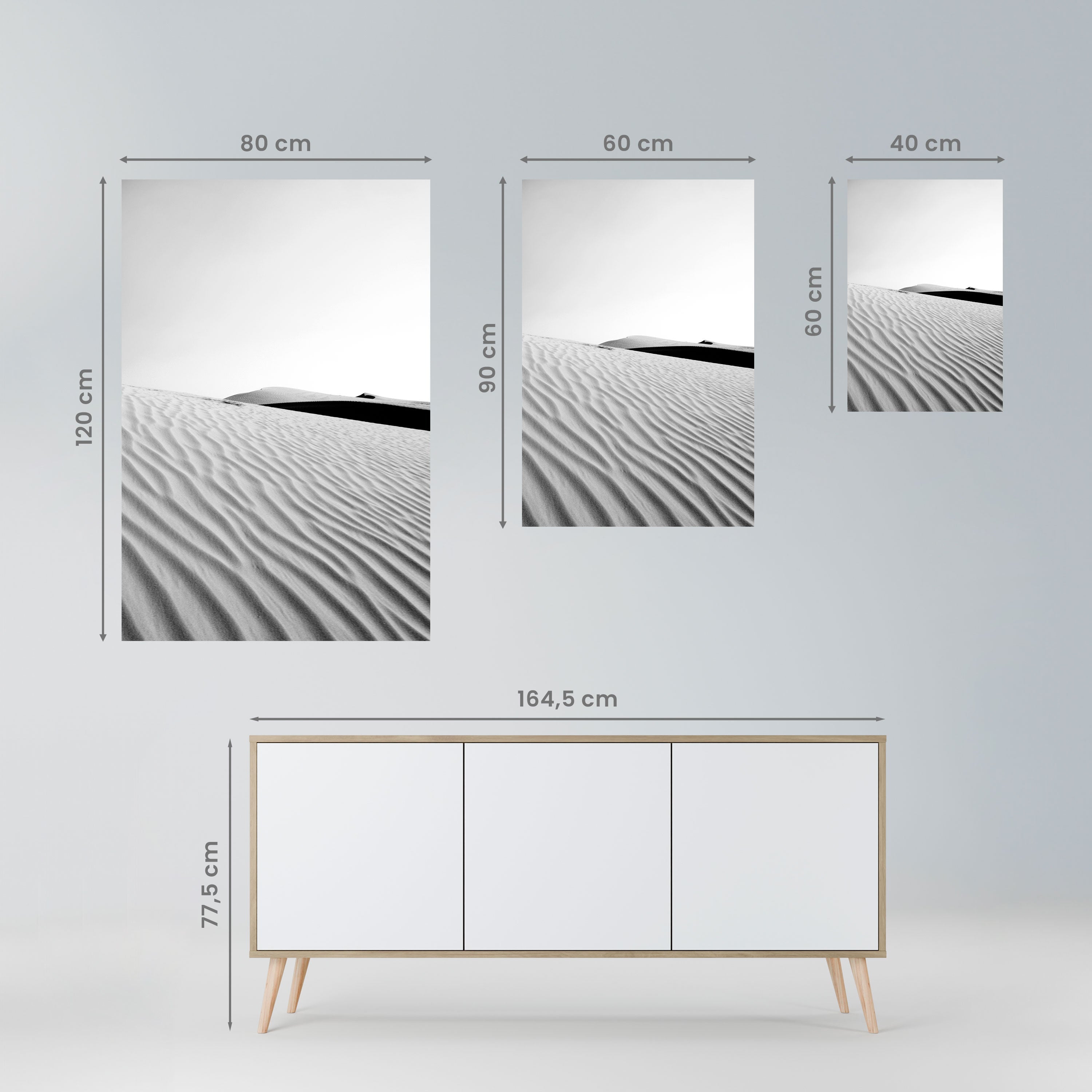 SAND INFINITY Vertikales Poster zum Abziehen und Aufkleben