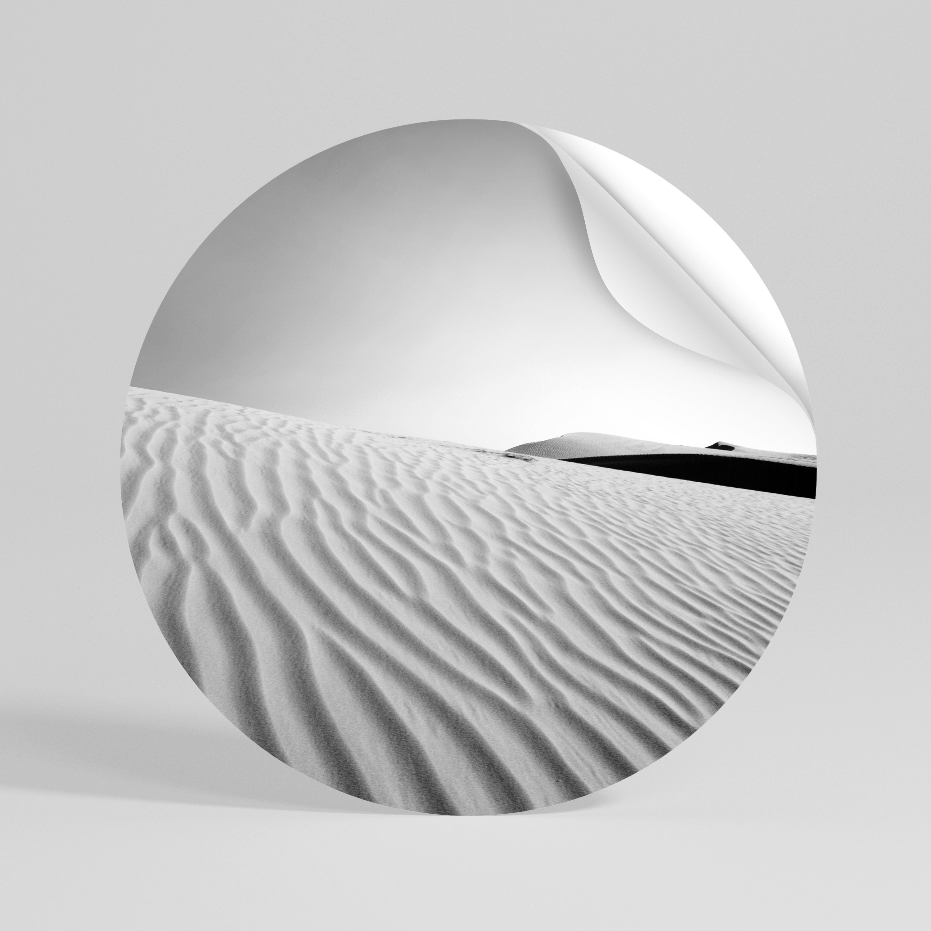 SAND INFINITY Peel and Stick Round Sticker