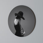 SILHOUETTE OF MYSTERY Runde Wanddekoration Ø 69 cm