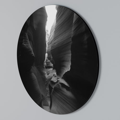 TIME'S WHISPERING CANYON Rundes Wandbild