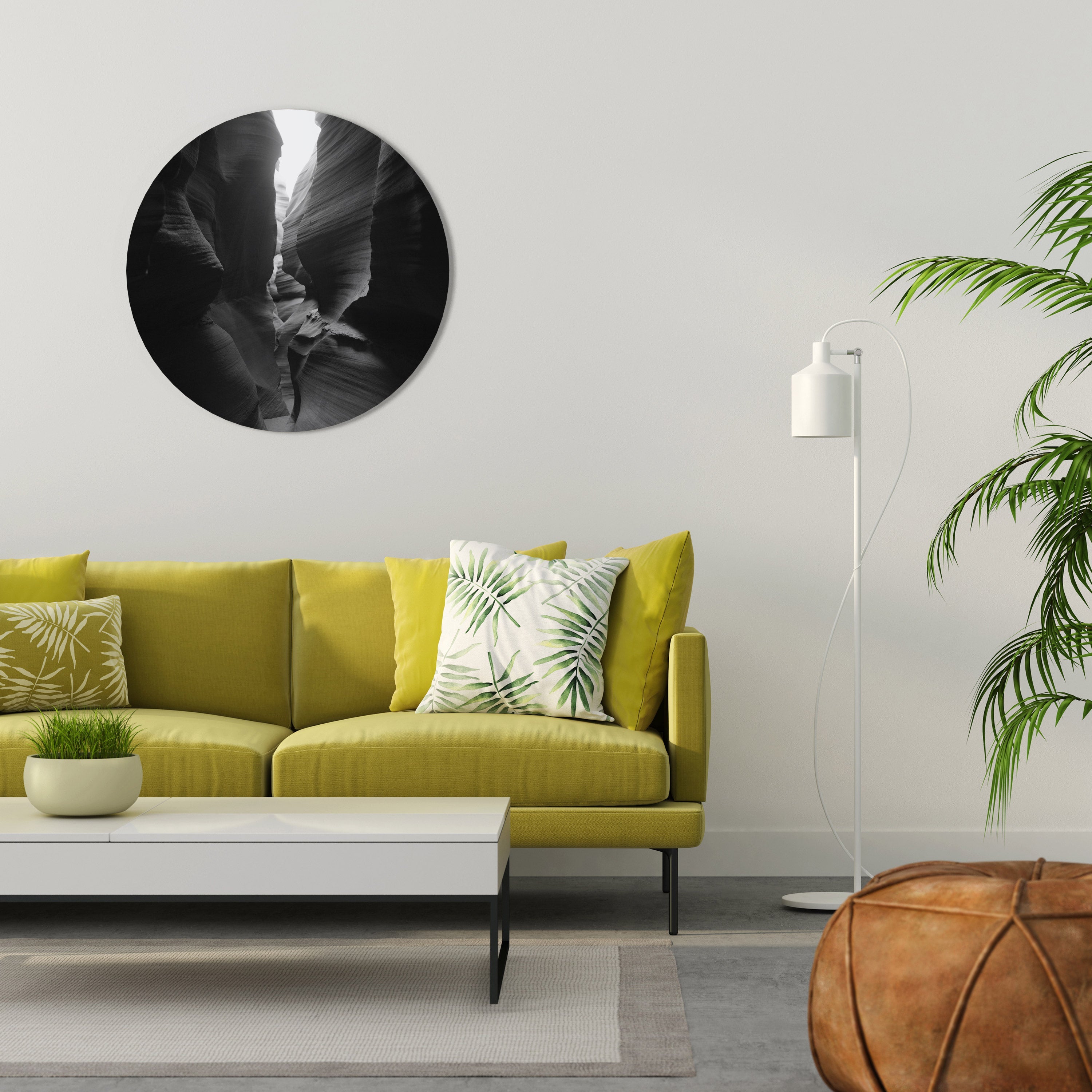 TIME'S WHISPERING CANYON Runde Wanddekoration Ø 69 cm