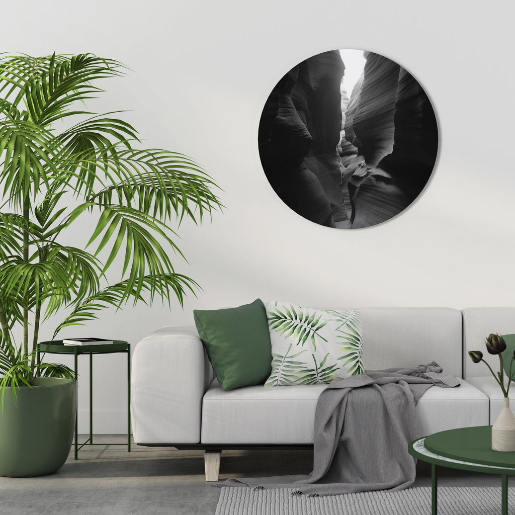 TIME'S WHISPERING CANYON Runde Wanddekoration Ø 69 cm