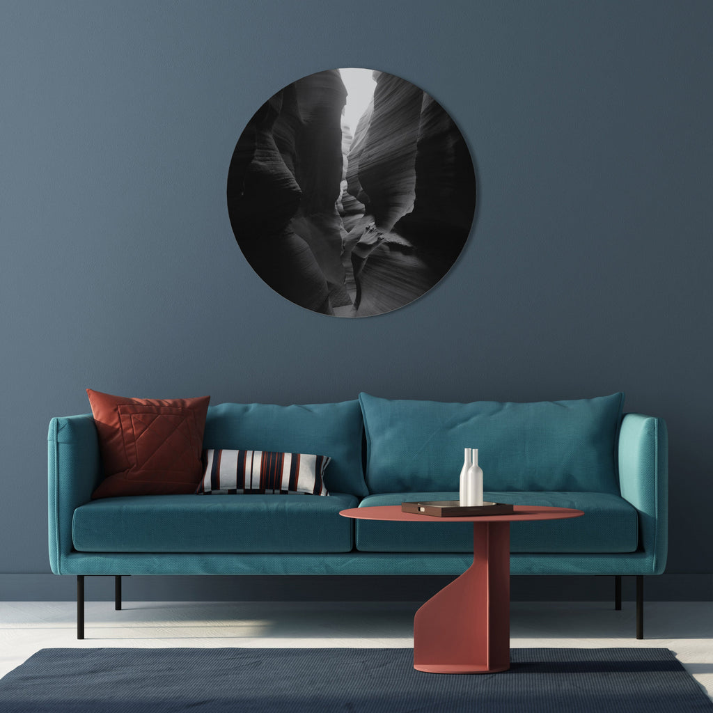 TIME'S WHISPERING CANYON Runde Wanddekoration Ø 69 cm