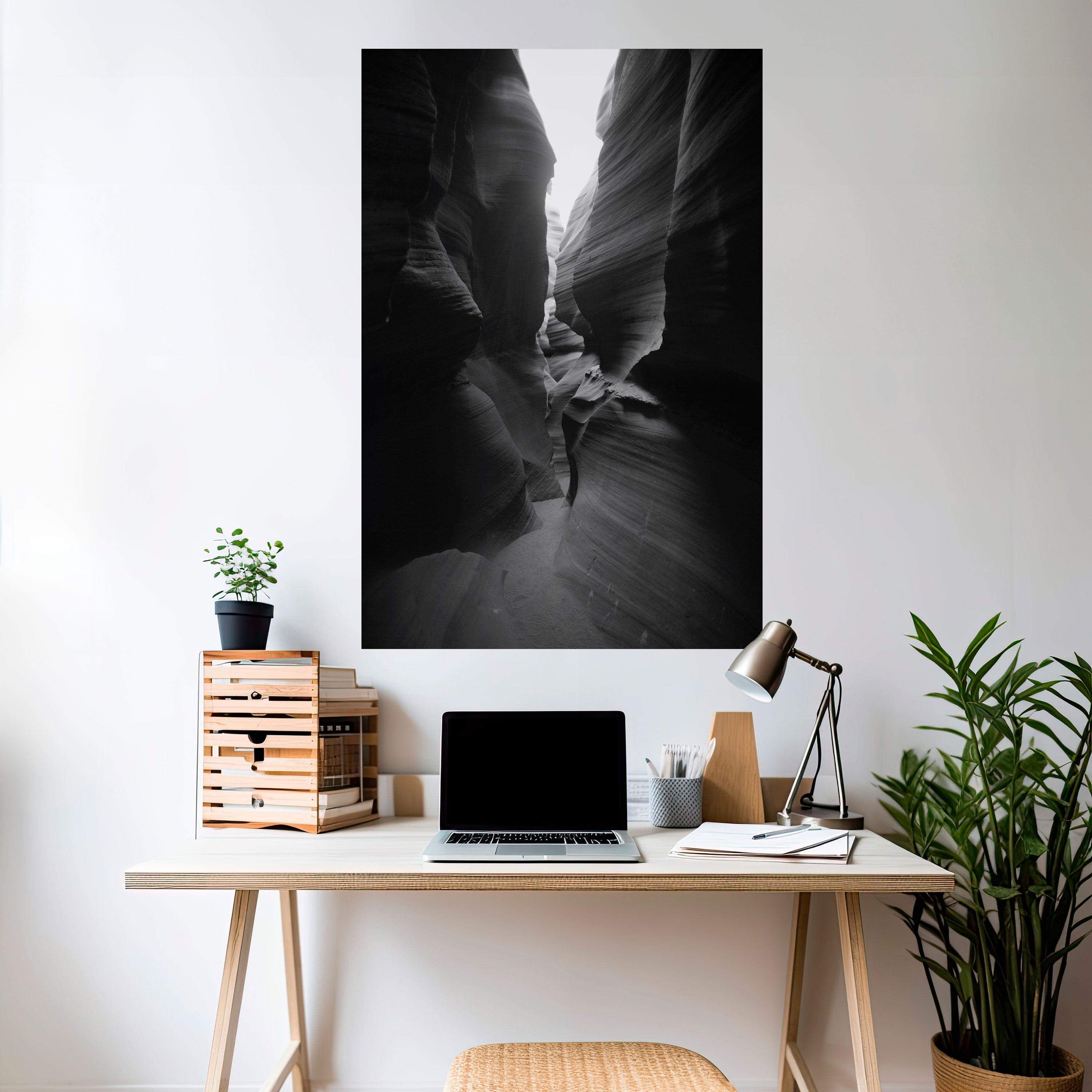 TIME'S WHISPERING CANYON Vertikales Poster zum Abziehen und Aufkleben