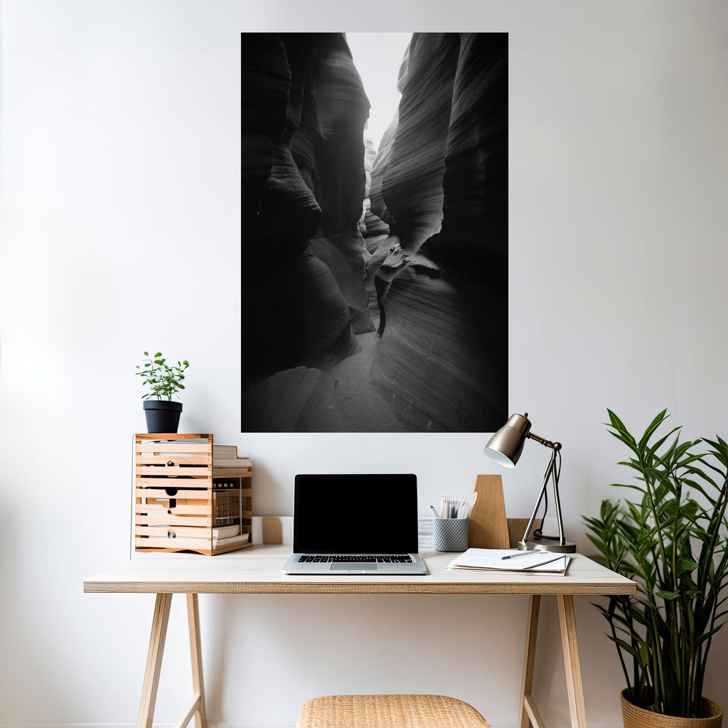 TIME'S WHISPERING CANYON Vertikales Poster zum Abziehen und Aufkleben