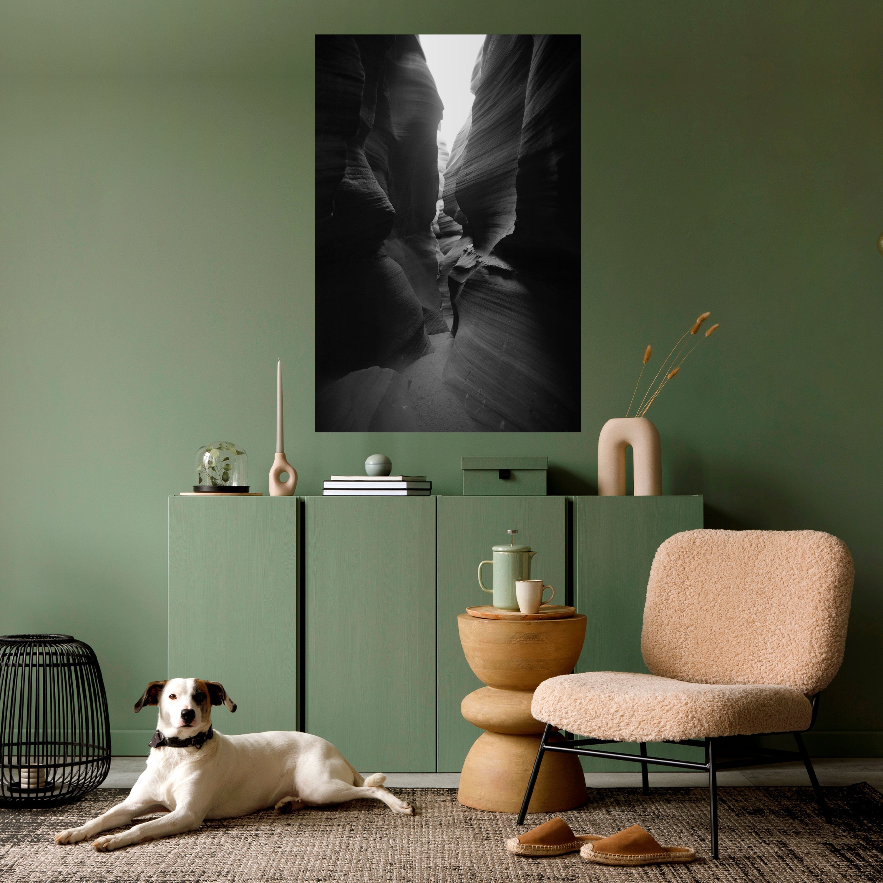 TIME'S WHISPERING CANYON Vertikales Poster zum Abziehen und Aufkleben