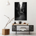 TIME'S WHISPERING CANYON Selbstklebendes Poster - Hochformat