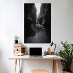 TIME'S WHISPERING CANYON Selbstklebendes Poster - Hochformat