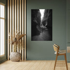 TIME'S WHISPERING CANYON Selbstklebendes Poster - Hochformat